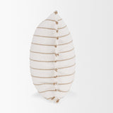 Willow 20x20 Square Cream w/ Camel Stripes Decorative Pillow Cover by Mercana at Eve Furniture