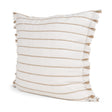 Willow 20x20 Square Cream w/ Camel Stripes Decorative Pillow Cover by Mercana at Eve Furniture