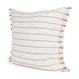 Willow 20x20 Square Cream w/ Camel Stripes Decorative Pillow Cover by Mercana at Eve Furniture