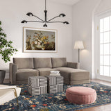 Willow Velvet Modular Ottoman by TOV Furniture at Eve Furniture