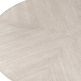 Willow White Round Dining Table by Crestview at Eve Furniture