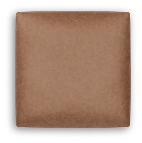WillowBend Caramel Oversized Accent Ottoman by Ashley at Eve Furniture