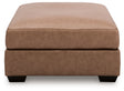 WillowBend Caramel Oversized Accent Ottoman by Ashley at Eve Furniture