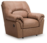 WillowBend Caramel Manual Recliner by Ashley at Eve Furniture