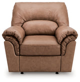 WillowBend Caramel Manual Recliner by Ashley at Eve Furniture