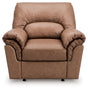 WillowBend Caramel Manual Recliner by Ashley at Eve Furniture