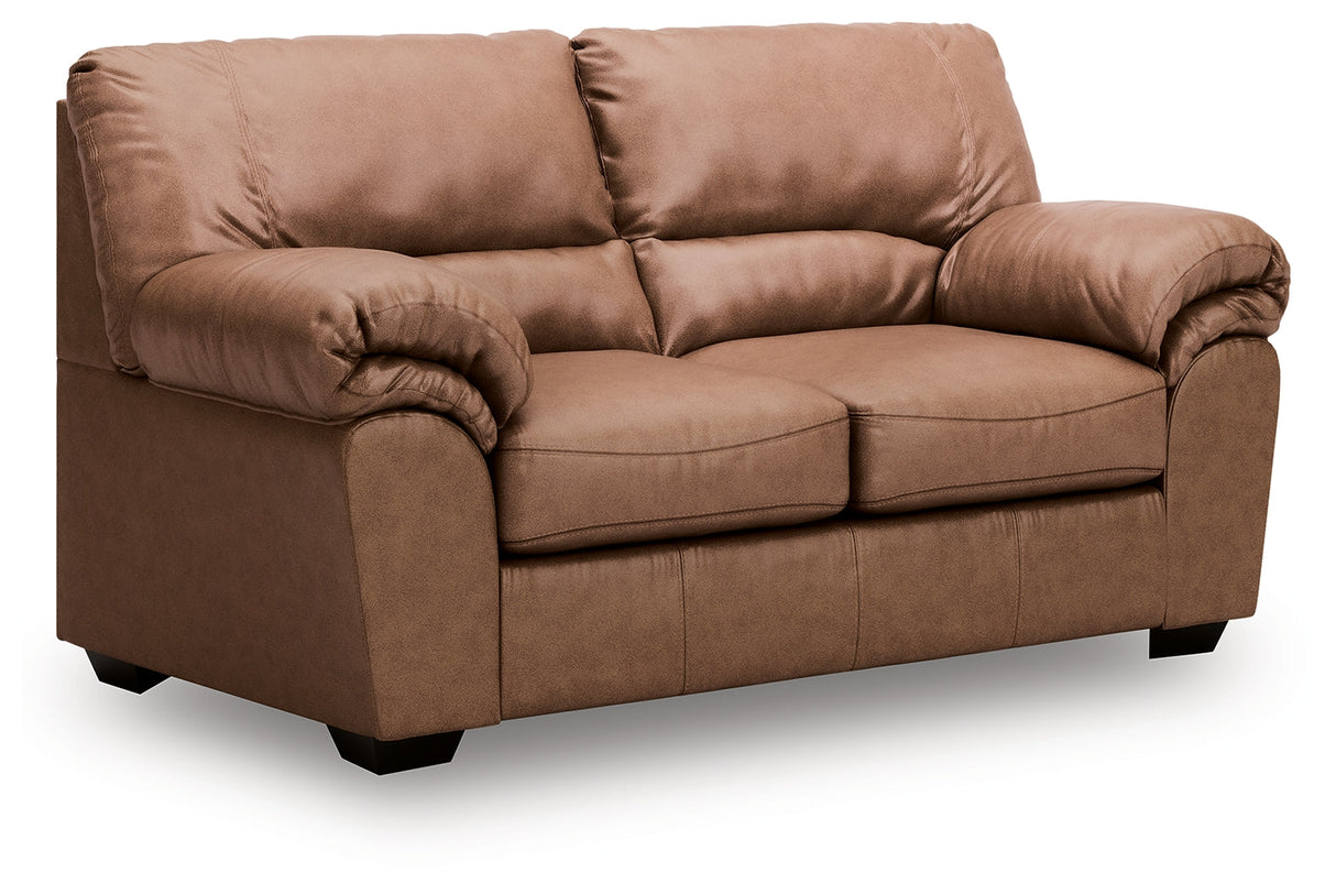 WillowBend Caramel Sofa and Loveseat by Ashley at Eve Furniture