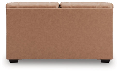 WillowBend Caramel Sofa and Loveseat by Ashley at Eve Furniture