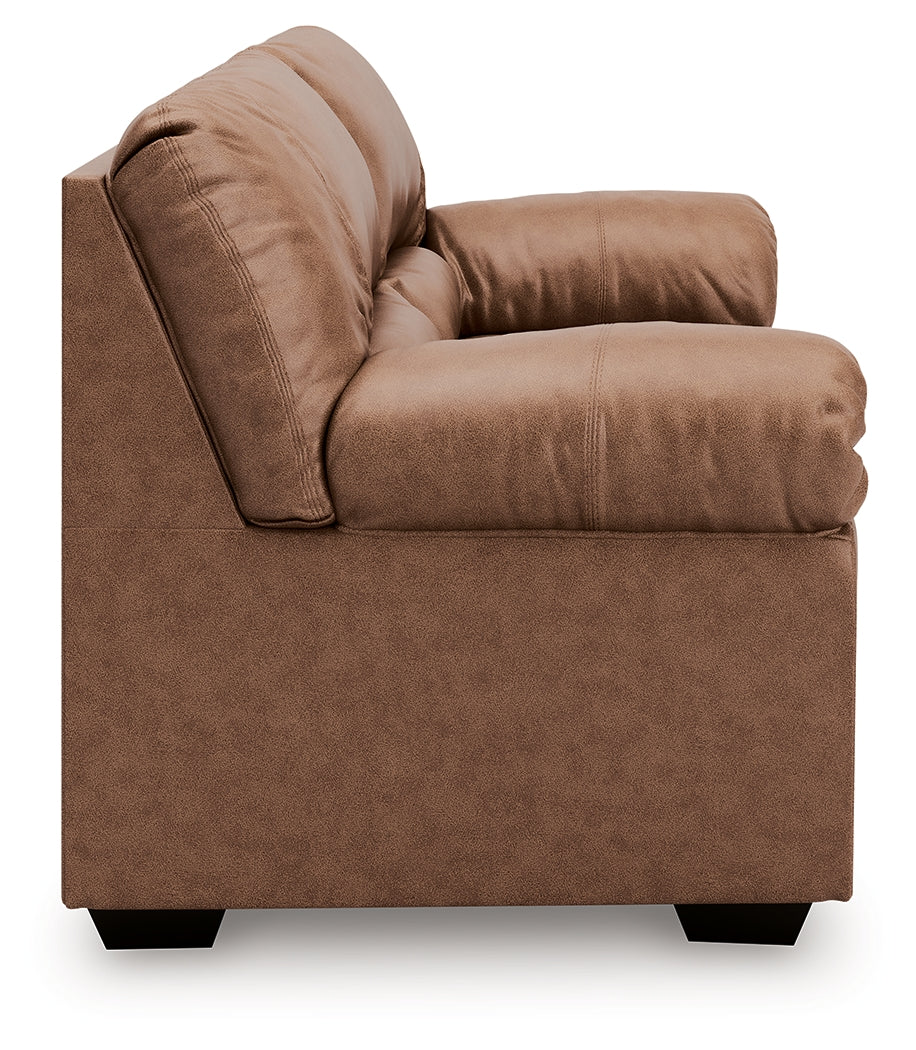 WillowBend Caramel Sofa and Loveseat by Ashley at Eve Furniture