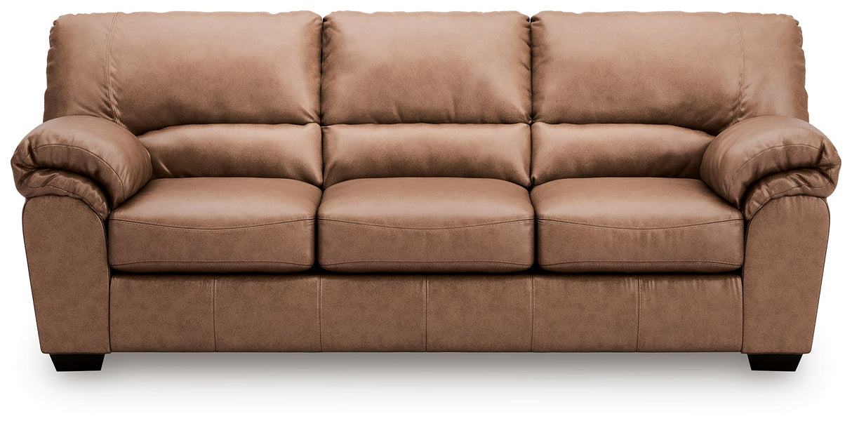 WillowBend Caramel Sofa and Loveseat by Ashley at Eve Furniture