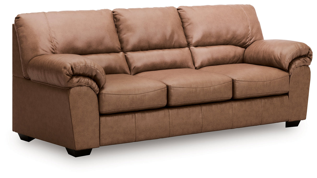 WillowBend Caramel Sofa and Loveseat by Ashley at Eve Furniture
