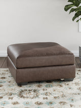 WillowBend Umber Oversized Accent Ottoman by Ashley at Eve Furniture