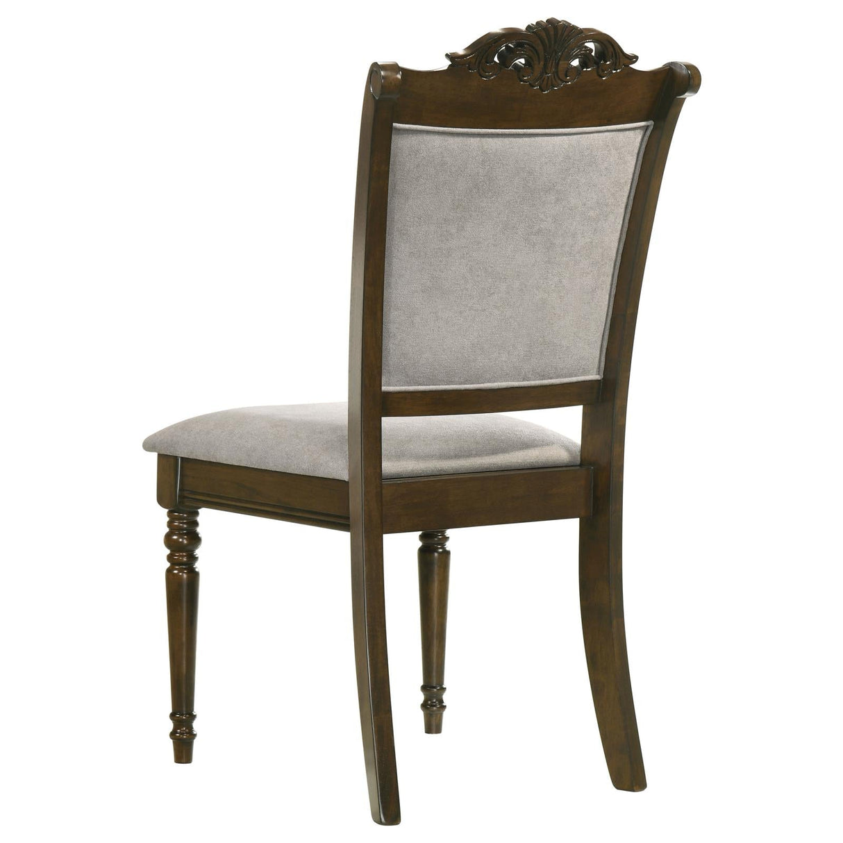 Willowbrook Upholstered Dining Armchair Grey and Chestnut (Set of 2)