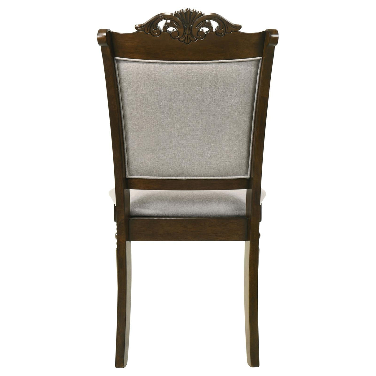 Willowbrook Upholstered Dining Armchair Grey and Chestnut (Set of 2)