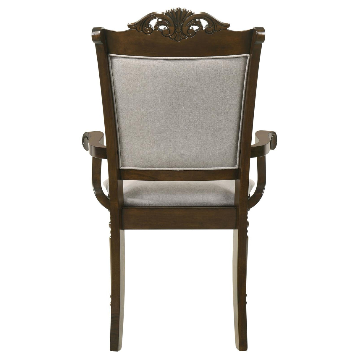 Willowbrook Upholstered Dining Side Chair Grey and Chestnut (Set of 2)