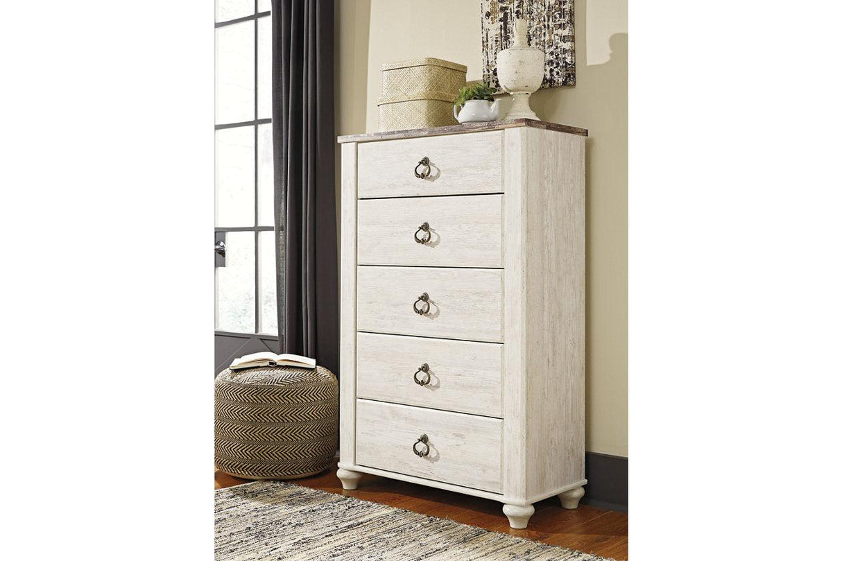 Willowton Two-tone Chest of Drawers by Ashley at Eve Furniture