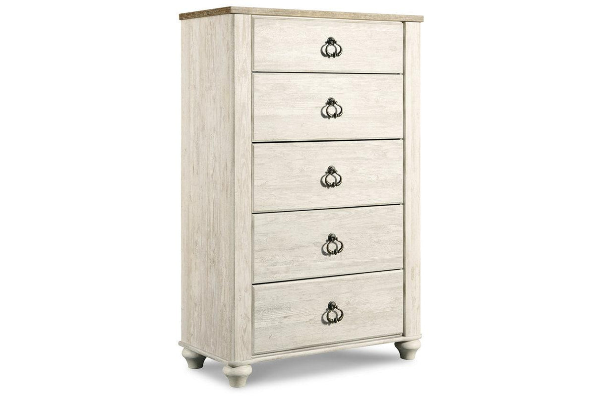 Willowton Two-tone Chest of Drawers by Ashley at Eve Furniture