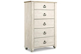 Willowton Two-tone Chest of Drawers by Ashley at Eve Furniture