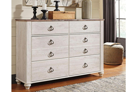 Willowton Two-tone Dresser by Ashley at Eve Furniture