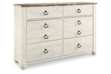 Willowton Two-tone Dresser by Ashley at Eve Furniture