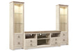 Willowton Whitewash 3-Piece Entertainment Center by Ashley at Eve Furniture