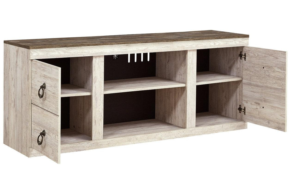 Willowton Whitewash 60" TV Stand by Ashley at Eve Furniture