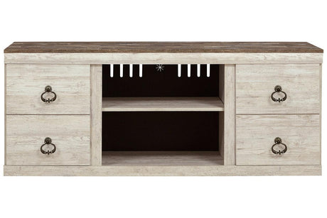 Willowton Whitewash 60" TV Stand by Ashley at Eve Furniture