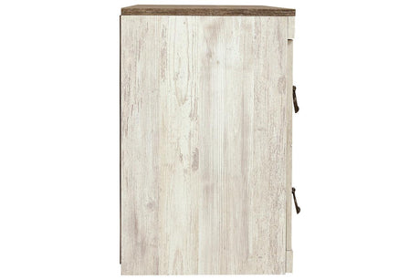 Willowton Whitewash 60" TV Stand by Ashley at Eve Furniture