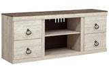 Willowton Whitewash 60" TV Stand by Ashley at Eve Furniture
