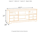 Willowton Whitewash 64" TV Stand