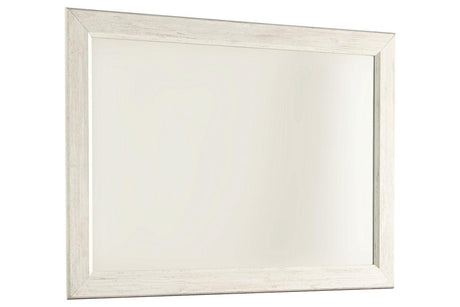 Willowton Whitewash Bedroom Mirror (Mirror Only) by Ashley at Eve Furniture