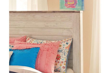 Willowton Whitewash Full Panel Bed by Ashley at Eve Furniture