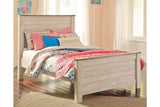 Willowton Whitewash Full Panel Bed by Ashley at Eve Furniture