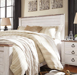 Willowton Whitewash Panel Bedroom Set by Ashley at Eve Furniture