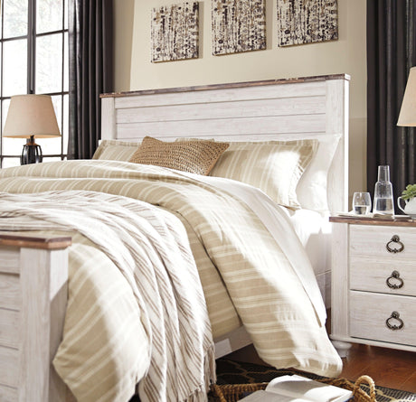 Willowton Whitewash Panel Bedroom Set by Ashley at Eve Furniture