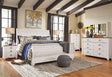 Willowton Whitewash Sleigh Bedroom Set by Ashley at Eve Furniture