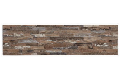 Willowton Whitewash TV Stand with Electric Fireplace by Ashley at Eve Furniture