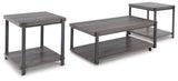 Wilmaden Gray/Black Table by Ashley at Eve Furniture