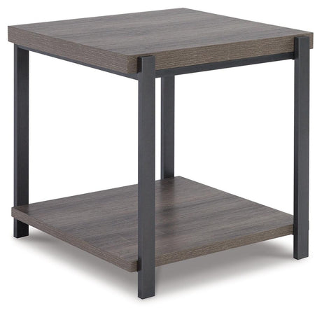 Wilmaden Gray/Black Table by Ashley at Eve Furniture
