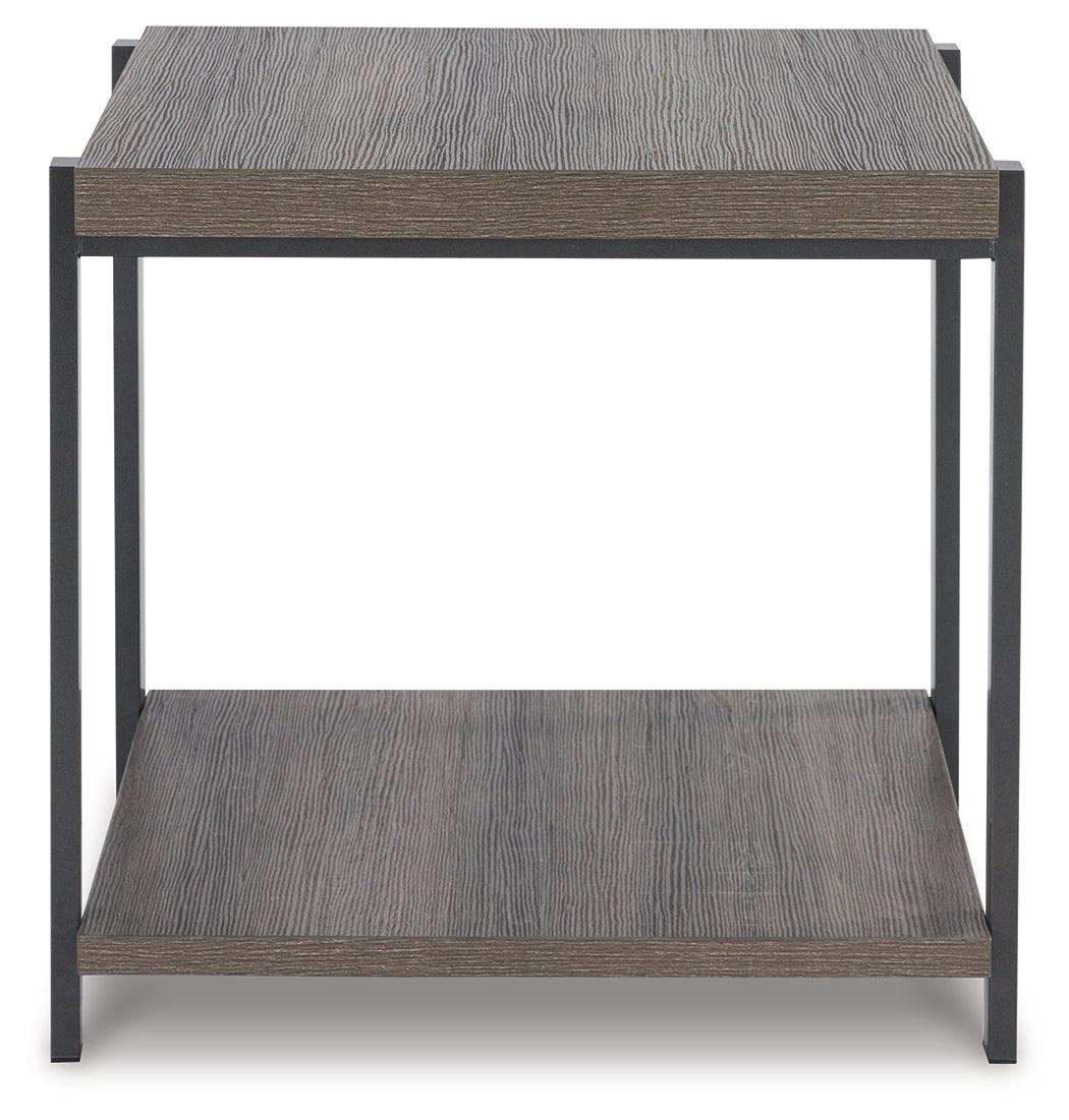 Wilmaden Gray/Black Table by Ashley at Eve Furniture