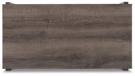 Wilmaden Gray/Black Table by Ashley at Eve Furniture