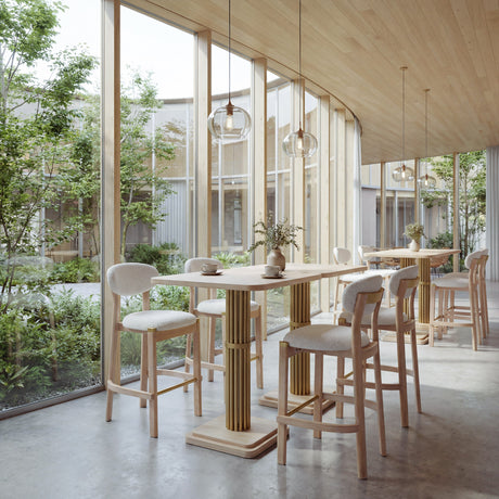 Wilou Natural Bar Table by Zuomod at Eve Furniture