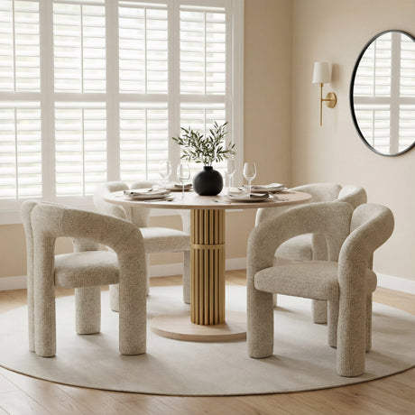 Wilou Natural Dining Table by Zuomod at Eve Furniture