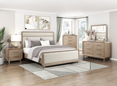 Wilshire Natural California King Bed by Homelegance at Eve Furniture