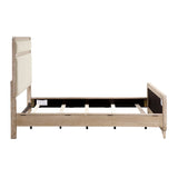 Wilshire Natural King Upholstered Bed by Homelegance at Eve Furniture