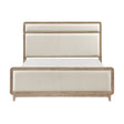 Wilshire Natural Queen Upholstered Bed by Homelegance at Eve Furniture