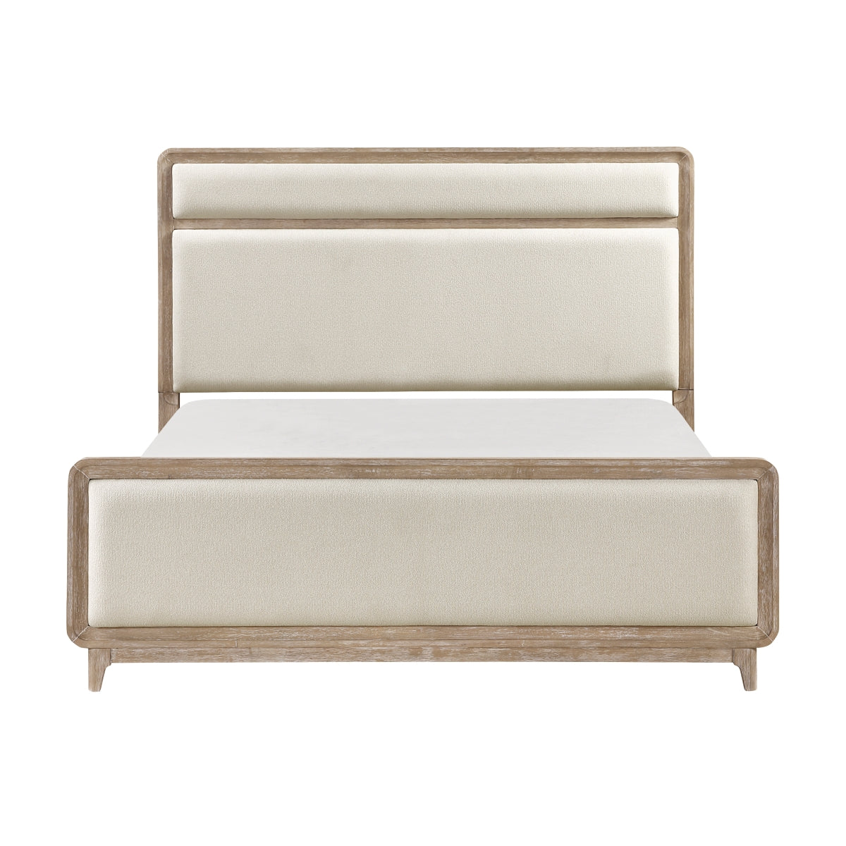 Wilshire Natural Queen Upholstered Bed by Homelegance at Eve Furniture