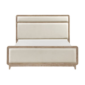 Wilshire Natural Queen Upholstered Bed by Homelegance at Eve Furniture