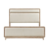 Wilshire Natural Queen Upholstered Bed by Homelegance at Eve Furniture