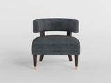 Wilson Dark Gray Accent Chair by Homelegance at Eve Furniture